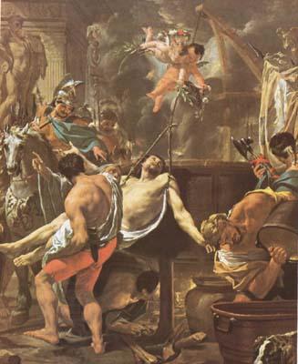 LE BRUN, Charles The Martyrdom of St John the Evangelist at the Porta Latina (mk08)